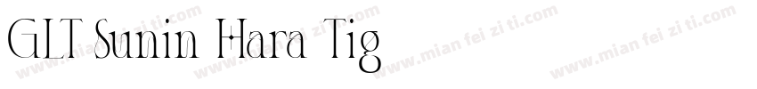 GLT Sunin Hara Tig字体转换